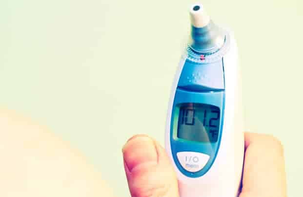 Digital thermometer Reading Fever Temperature