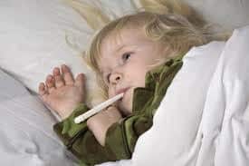 Fever in toddlers is any temperature above 100.4F