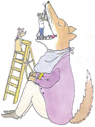 Doctor De Soto Cleans the Fox's Teeth