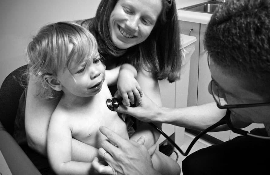 B&W Checkup Photo