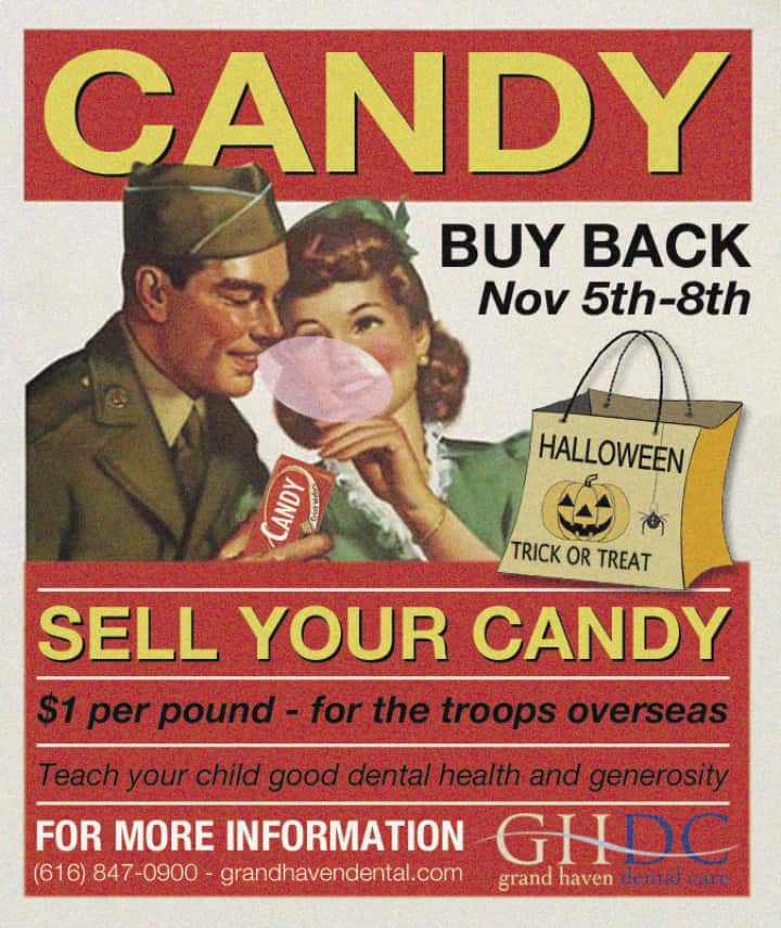 Halloween Candy Buy Back Advertisement