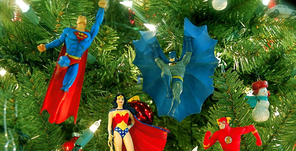 Batman Christmas Ornament on Tree