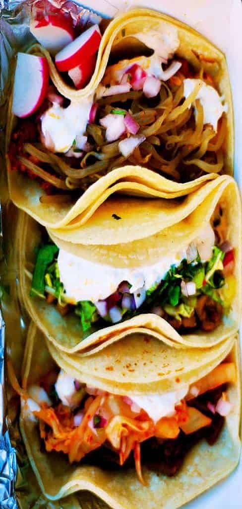 Three Fresh Tacos